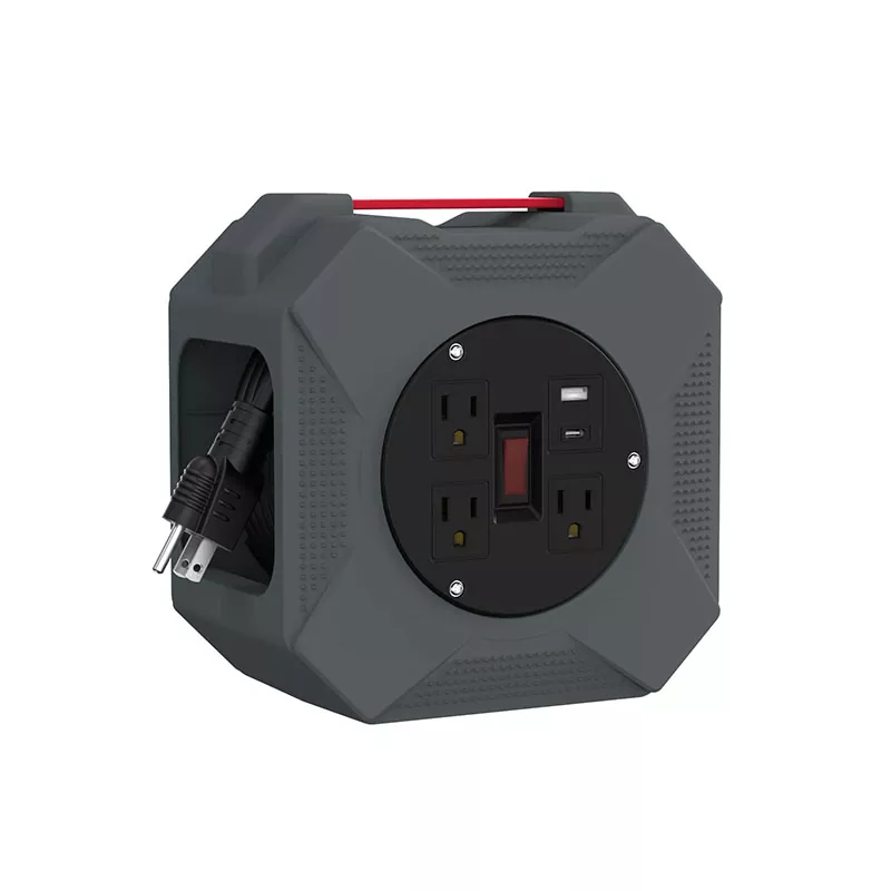 3 decursibus Usb2.4a Plastic Cord Reel 45ft 3 decursibus Usb2.4a Plastic Cord Reel 45ft