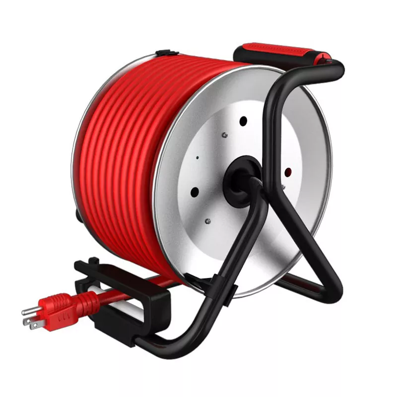 4 decursibus Usb2.4a Cordis Metalli Reel 50ft